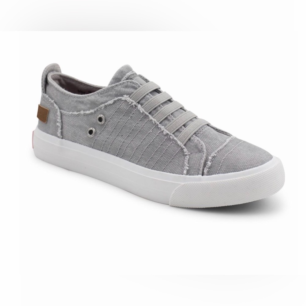 Blowfish Mars-K sneaker features canvas upper with distressed edges easy off/on